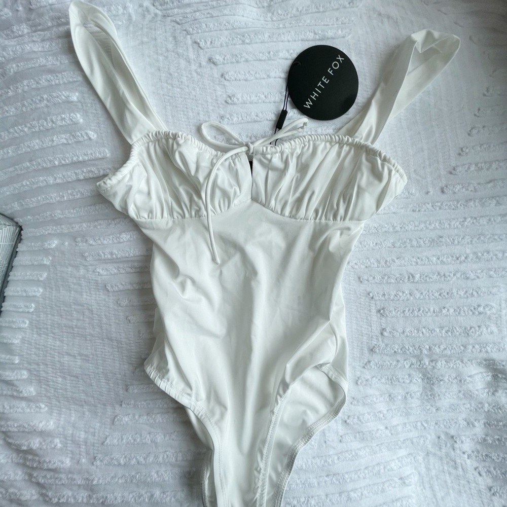 WHITE FOX As You Please Bodysuit White